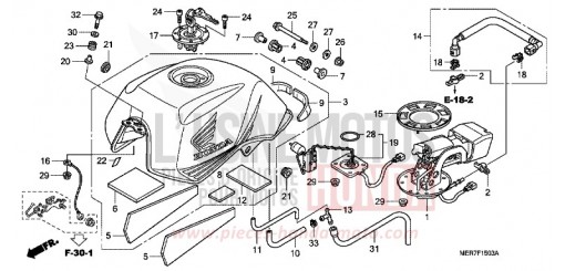 KRAFTSTOFFTANK (CBF600N8/NA8) CBF600N8 de 2008
